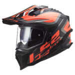 Kaciga LS2 Enduro MX701 EXPLORER ALTER mat crno narandžasta 3XL