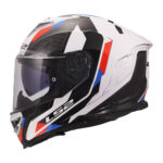 Kaciga LS2 Full Face FF818 STORM III SPORTY belo plavo crvena XL - Slika 2