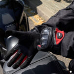 Rukavice LS2 ATOM muške crno crvene XL - Slika 3