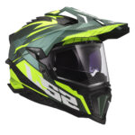 Kaciga LS2 Enduro MX701 EXPLORER SPIRE zeleno žuta XL - Slika 7