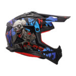 Kaciga LS2 Cross MX708 FAST II ZOMBIE II crno crveno plava S - Slika 6