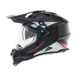 Kaciga NOX Enduro sa vizirom N312 TRACK crveno plava L