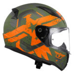Kaciga LS2 Full Face FF353 RAPID II THUNDER BIRDS zeleno narandžasta 3XL - Slika 6
