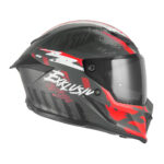 Kaciga NOX EXKLUZIV GOLIATH CUT Full Face mat crno crvena - Slika 2