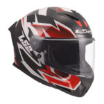 Kaciga LS2 Full Face FF820 RAPID III XTREM belo crno crvena XXL - Slika 7