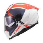 Kaciga LS2 Full Face FF817 CHALLENGER II TITAN belo plavo crvena XXL - Slika 2