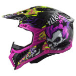 Kaciga LS2 Cross MX703 C X-FORCE CARBON FIRESKULL crno ljubičasta XL - Slika 2