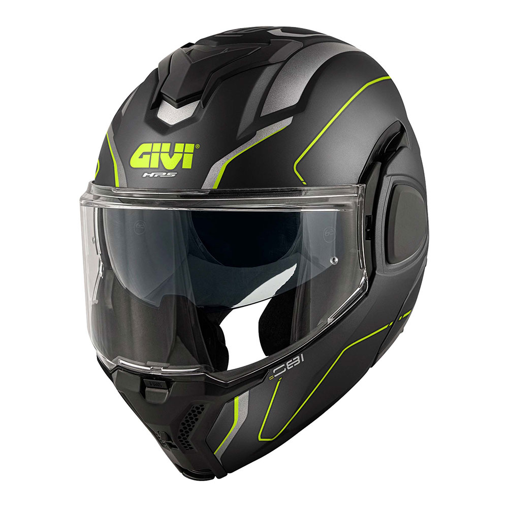Kaciga GIVI Flip Up X36 PULSE crno titanium žuta M