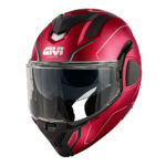 Kaciga GIVI Flip Up X36 PULSE bordo sivo crna M