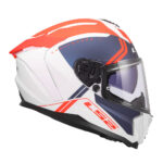 Kaciga LS2 Full Face FF817 CHALLENGER II TITAN belo plavo crvena 3XL - Slika 6