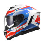Kaciga LS2 Full Face FF818 STORM III KOMAI belo plavo crvena - Slika 2