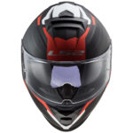 Kaciga LS2 Full Face FF800 STORM II NERVE mat crno crvena sa naočarima XXL - Slika 4