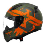 Kaciga LS2 Full Face FF353 RAPID II THUNDER BIRDS zeleno narandžasta - Slika 2