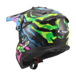 Kaciga LS2 Cross MX708 FAST II GROTESK plavo rozo zelena L - Slika 3