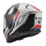 Kaciga LS2 Full Face FF818 STORM III SPORTY belo plavo crvena 3XL - Slika 3