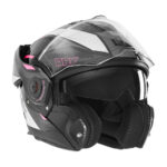 Kaciga NOX PREMIUM SPINNER ARK Flip Up sa naočarima rozo bela S