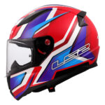 Kaciga LS2 Full Face FF353 RAPID II FLITZ belo plavo crvena S - Slika 2