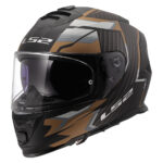 Kaciga LS2 Full Face FF800 STORM II TRACKER crno zlatna M