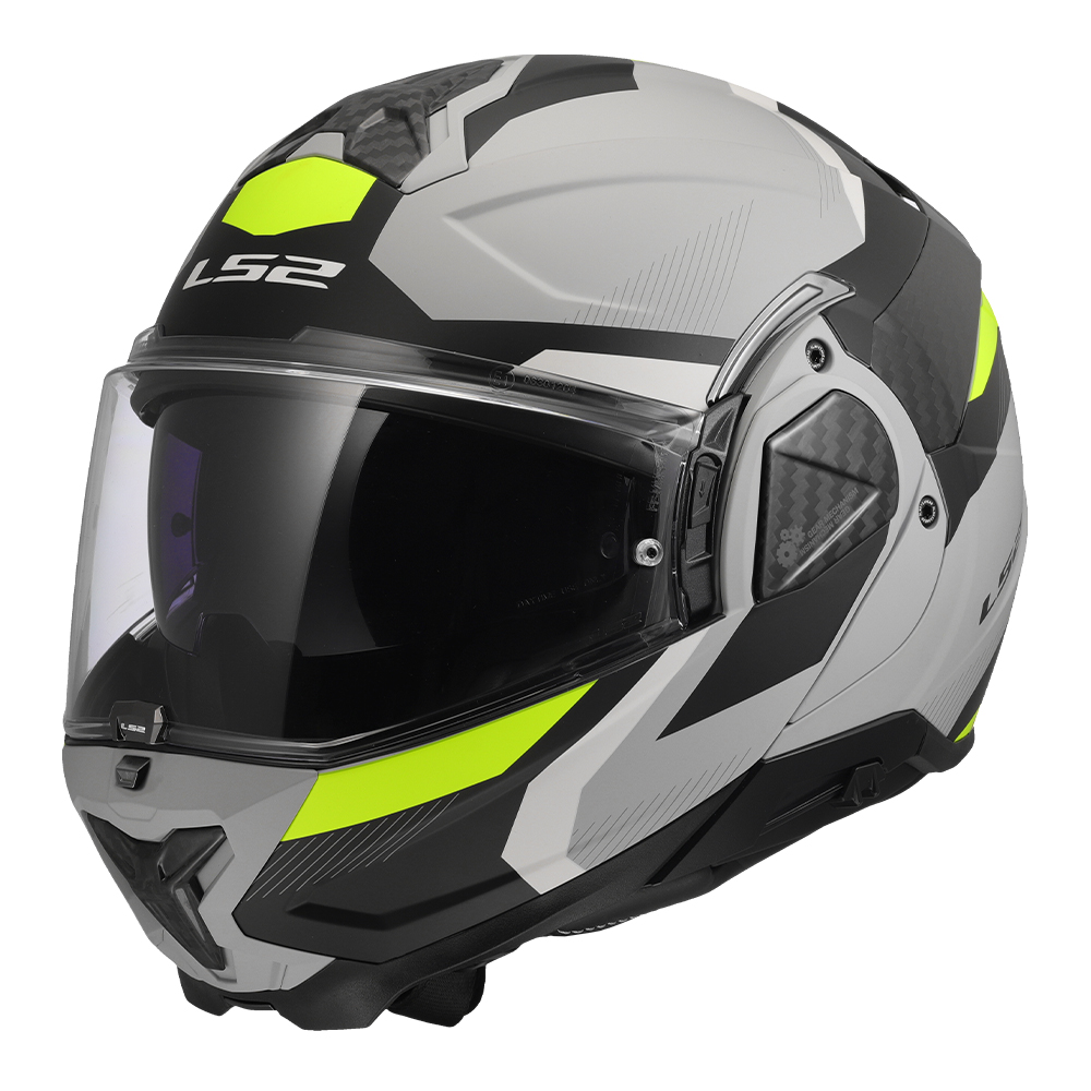 Kaciga LS2 Flip Up FF910 ADVANT II TRIPLE LIGHT siva
