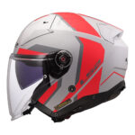 Kaciga LS2 Jet OF603 INFINITY II FOCUS mat sivo crvena XL - Slika 2