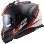Kaciga LS2 Full Face FF800 STORM II NERVE mat crno crvena sa naočarima S - Slika 2