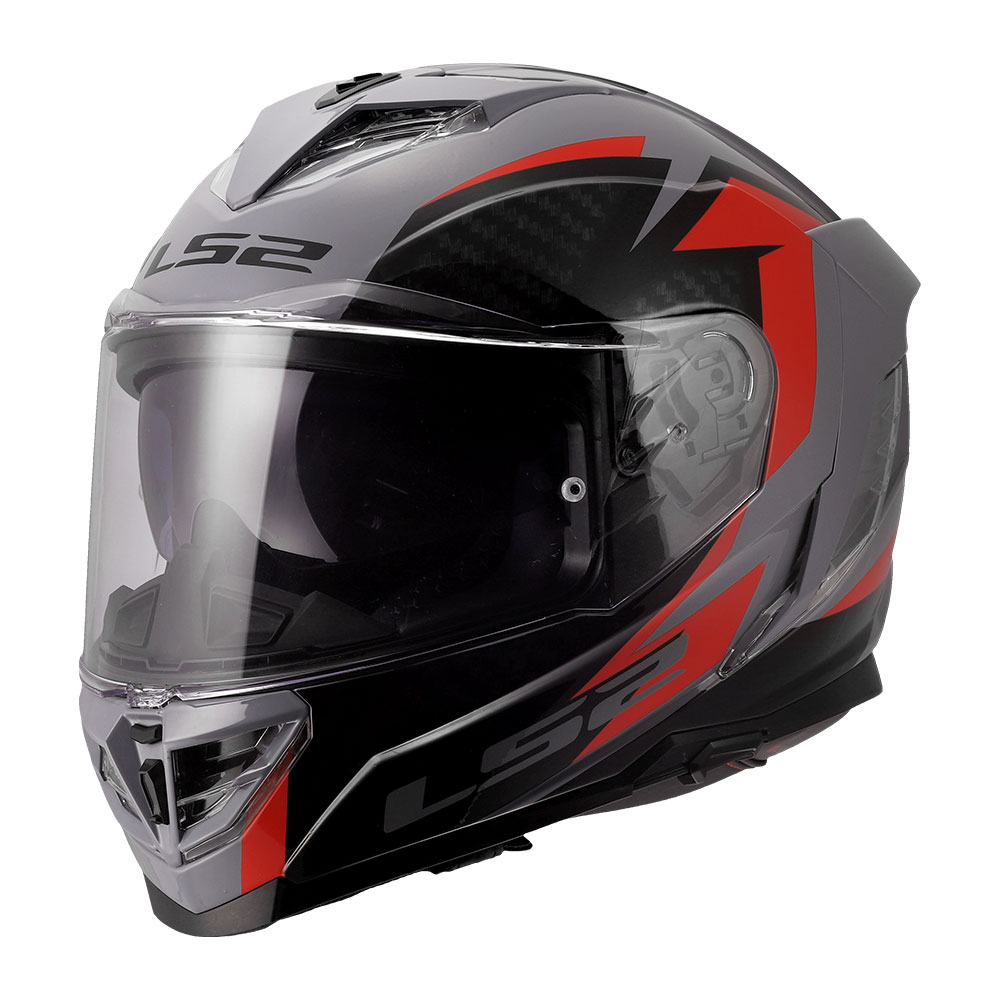 Kaciga LS2 Full Face FF818 STORM III DYNAMO sivo crvena L