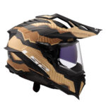 Kaciga LS2 Enduro MX701 EXPLORER CARBON TRICK braon zlatna L - Slika 6