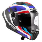Kaciga LS2 Full Face FF805 THUNDER CARBON GP AERO RAUTE plavo crvena L - Slika 7