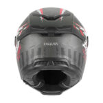 Kaciga NOX EXKLUZIV GOLIATH CUT Full Face mat crno crvena 2XL - Slika 4