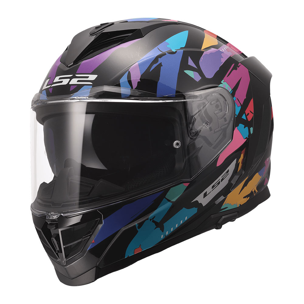 Kaciga LS2 Full Face FF818 STORM III KAOS crno ljubičasto plava