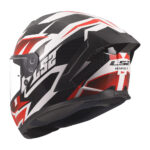 Kaciga LS2 Full Face FF820 RAPID III XTREM belo crno crvena S - Slika 3