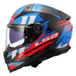 Kaciga LS2 Full Face FF811 VECTOR II CARBON TANTIC crveno plava L - Slika 2