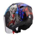 Kaciga LS2 Jet OF616 AIRFLOW II ZOMBIE II crno crvena L - Slika 3