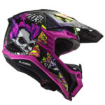 Kaciga LS2 Cross MX703 C X-FORCE CARBON FIRESKULL crno ljubičasta M - Slika 4