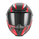 Kaciga NOX EXKLUZIV GOLIATH CUT Full Face mat crno crvena L - Slika 3