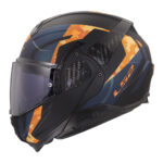 Kaciga LS2 Flip Up FF910 ADVANT II GLIDE crno narandžasta 3XL - Slika 3