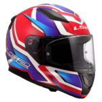 Kaciga LS2 Full Face FF353 RAPID II FLITZ belo plavo crvena XL - Slika 7