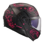Kaciga LS2 Flip Up FF910 ADVANT II SOPHIA crno roza S - Slika 7