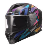 Kaciga LS2 Full Face FF818 STORM III KAOS crno ljubičasto plava XL