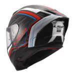 Kaciga LS2 Full Face FF807 DRAGON SUBIC belo plavo crvena L - Slika 3
