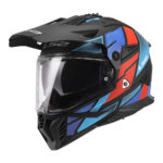 Kaciga LS2 Enduro MX702 PIONEER II BLOCK crno crveno plava M