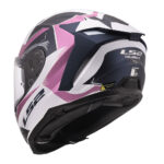 Kaciga LS2 Full Face FF817 CHALLENGER II FLAMAN belo roza S - Slika 3