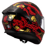 Kaciga LS2 Full Face FF808 STREAM II DRAKO crno crvena sa naočarima XS - Slika 5