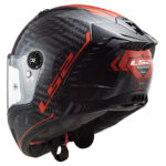 Kaciga LS2 Full Face FF805 THUNDER CARBON SPUTNIK sivo crvena XL - Slika 2