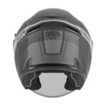 Kaciga NOX Jet N130 EKTO mat crno srebrna - Slika 3