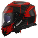 Kaciga LS2 Full Face FF800 STORM II TRACKER crno crvena sa naočarima XXL - Slika 2