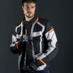 Jakna LS2 SCOUT MAN crno siva narandžasta M - Slika 4
