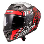 Kaciga LS2 Full Face FF807 DRAGON CARBON ENTHUM crvena L