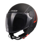 Kaciga LS2 Jet OF558 SPHERE LUX II MINIM crno crvena S