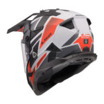 Kaciga LS2 Enudro MX702 PIONEER II BLOCK sivo crvena M - Slika 3